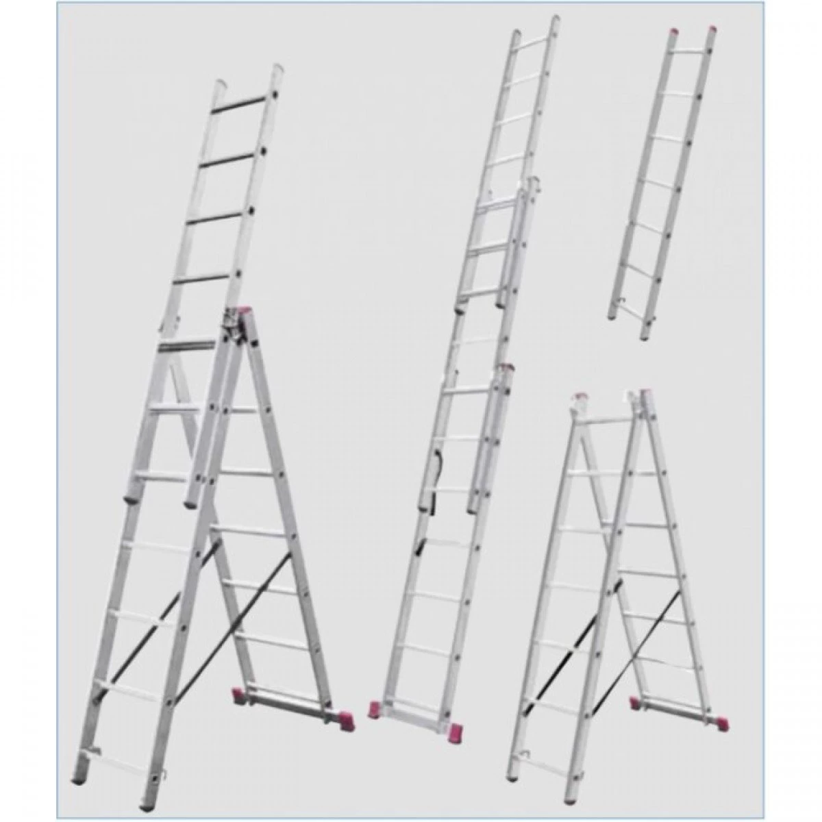 KRAUSE Corda Trodelne Aluminijumske Merdevine 3x9 - 5,3m