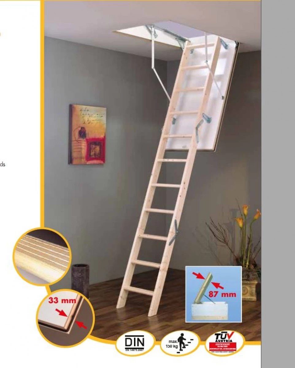 Tavanske Merdevine 90x60cm MC-STEP Termoizolovane