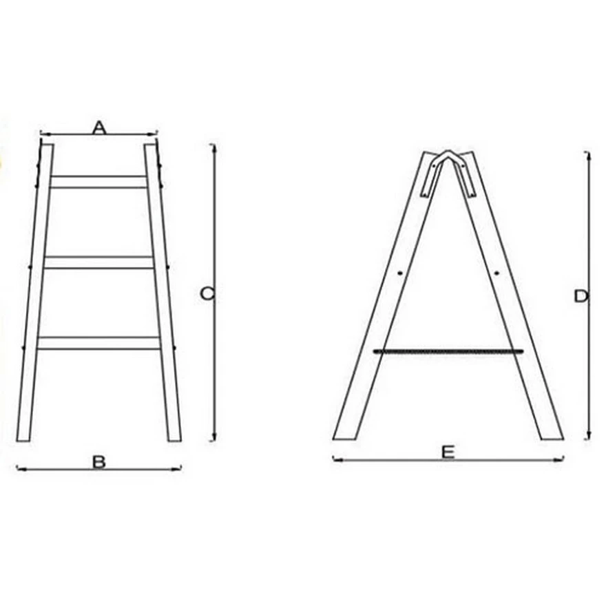 MaxMaster Drvene Merdevine 2x3 105cm